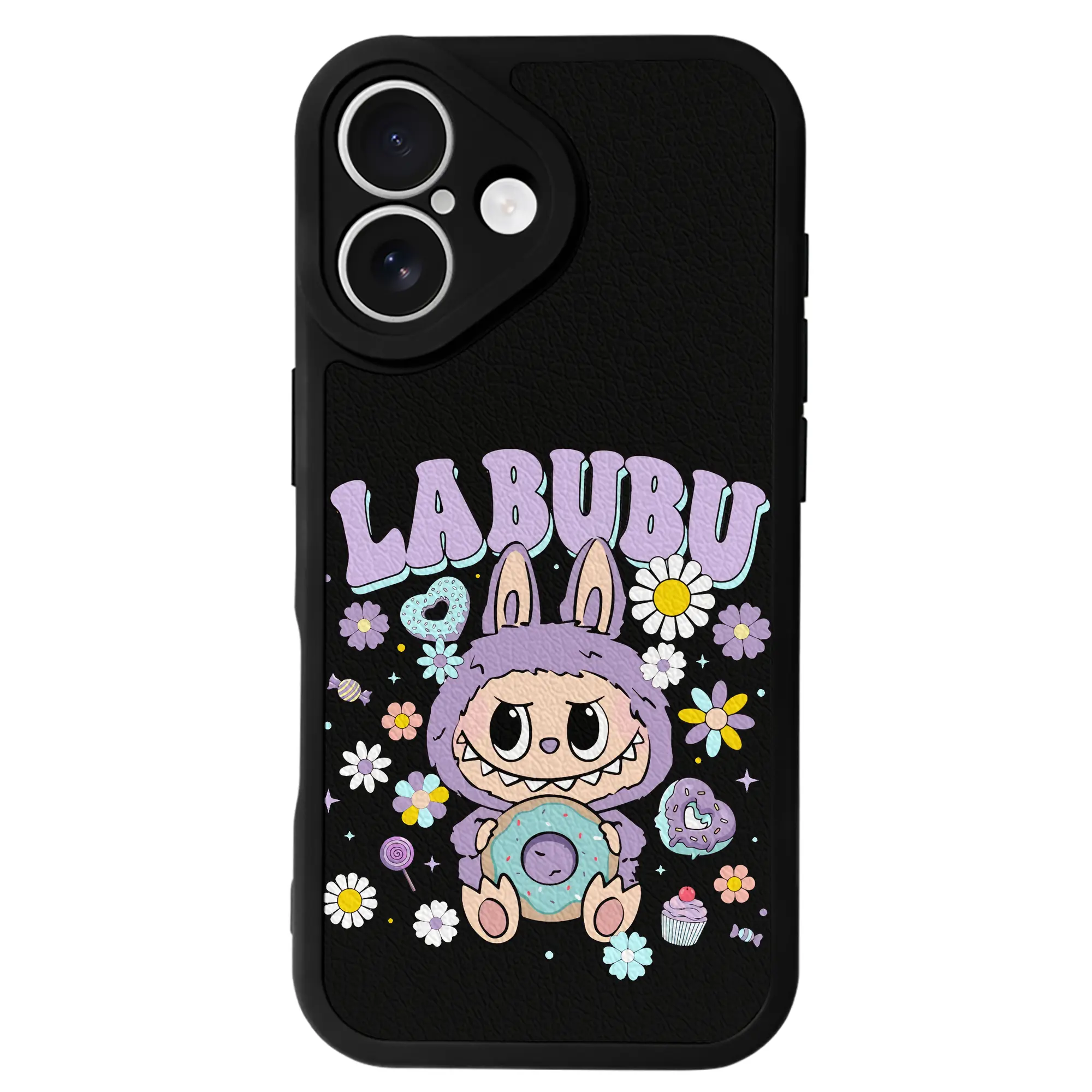 ラブブ グッズ ラブブ - IPhone 16シリーズ対応 ・ シリコンスマホケース ・ レザー調 ・ 高精度フィット ・ 耐衝撃 ・ ワイヤレス充電対応 ・ 精密カット